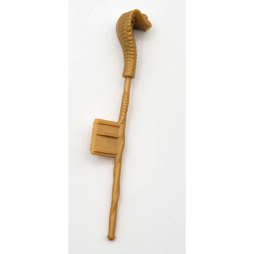 GI Joe COBRA‎ COMMANDER  Supreme Cobra - Snake Head Staff Part Gold Accessory